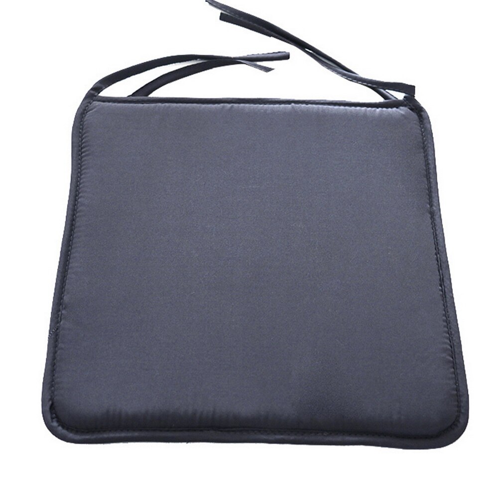 Chair Cushion Square Seat Pad Chair Pad Outer Shell Filling Dining Chair Cushion with Ties Seat Cushion Non Slip Dinging Chair: dark gray