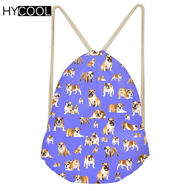 Hycool sporttas met trekkoord, klein, kinderen, jongens, meisjes, voor fietsen, hardlopen, buiten, 3d hondenprint, sporttas, fitnesstas: Cc3112 z 3