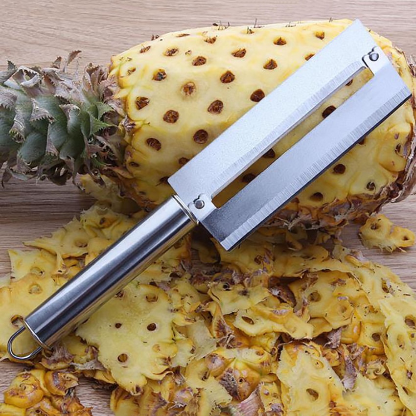 1PC Stainless Steel Durable Practical Kitchen Gadgets Pineapple Peeler Tools Knife, Manual Sharp Sugar Cane Home Cutter ножи