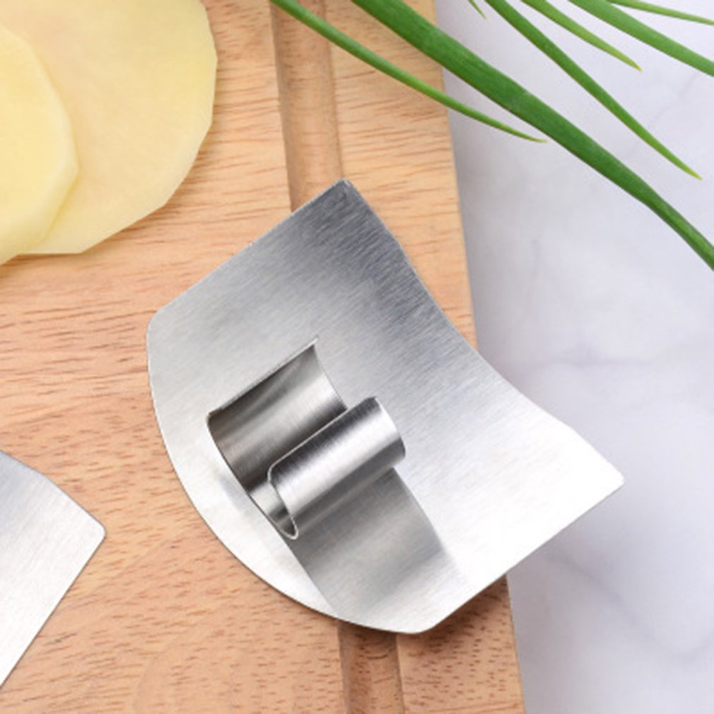 Stainless Steel Kitchen Tools Hand Finger Protector Knife Cut Slice Safe Guard Shredded Finger Guard