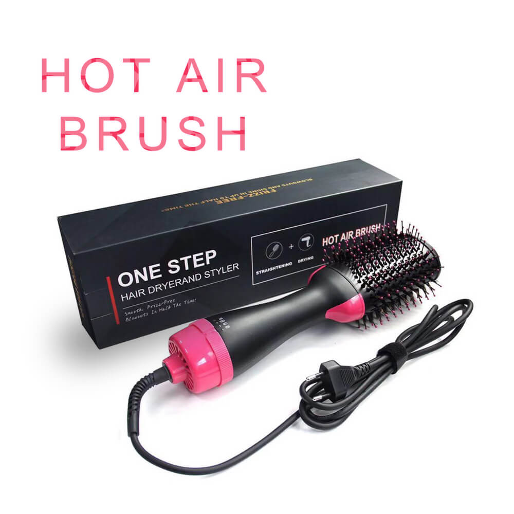 Secador de pelo 4 en 1, voluminizador, cepillo de aire , peine Alisador, rizador, Estilismo, cepillo eléctrico de iones negativos multifuncional