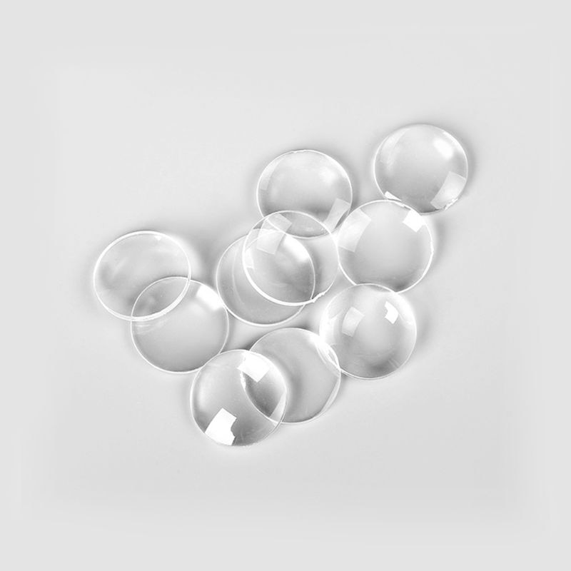 10 pièces lentille lenticulaire biconvexe 3D virtuel VR lunettes lentille loupe Transparent acrylique convexe lentille