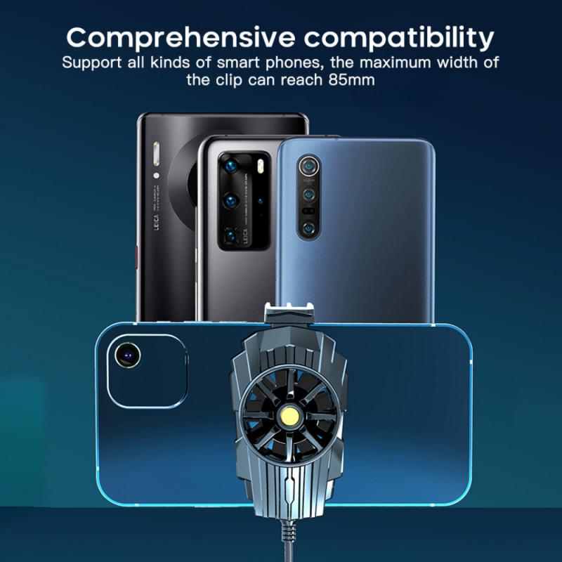 Mobile Phone Cooler Cooling Fan Gamepad Holder Bracket Fan Radiator For IPhone Huawei Xiaomi Tablet USB Mobile Phone Radiator