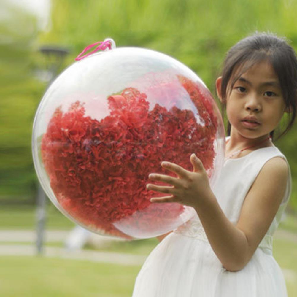 Fillable Ball Transparent Shatterproof Plastic DIY Clear Ball Christmas Wedding Decorations for Home