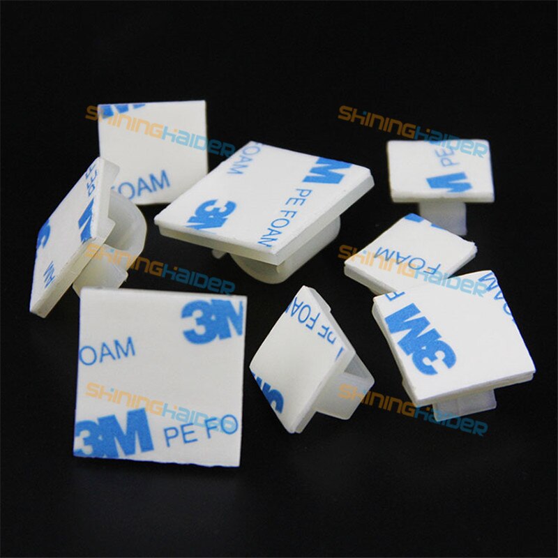 White black color Fixed wire clip retainer black/white thread clip holder for sticky wire base