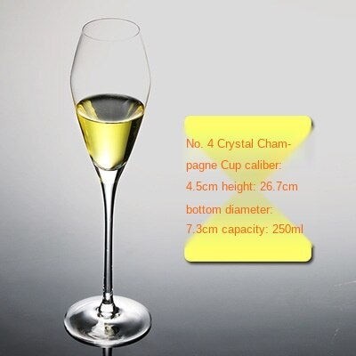 Kristallen Glas Champagne Glas Loodvrij Rode Wijn Glas Wijn Glas Cocktail Glasdrinkbeker Cocktail Glas Mok Creatieve Functies: D-glass 250ml-1pc