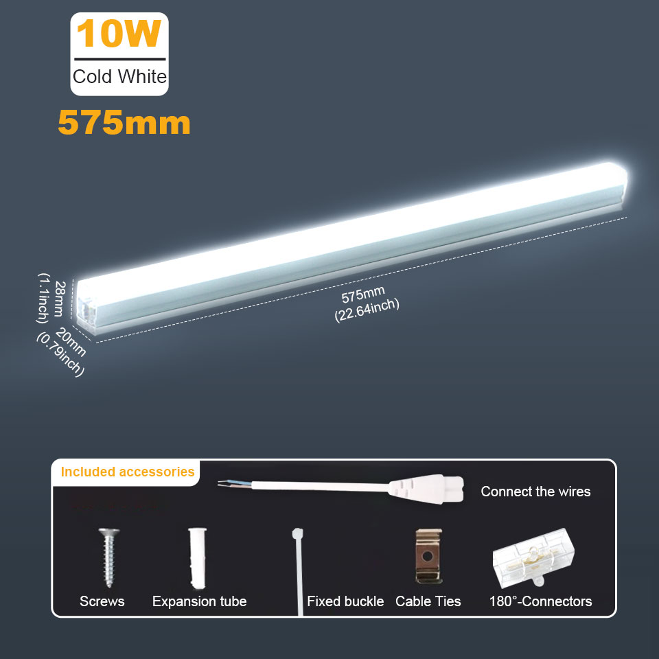 T5 t8 led 110v rørlys 220v vegglamper 10w pærer til hjemmet innendørs kjøkkenbelysning garasjelys takbelysning: Foranderlig / 5 stk