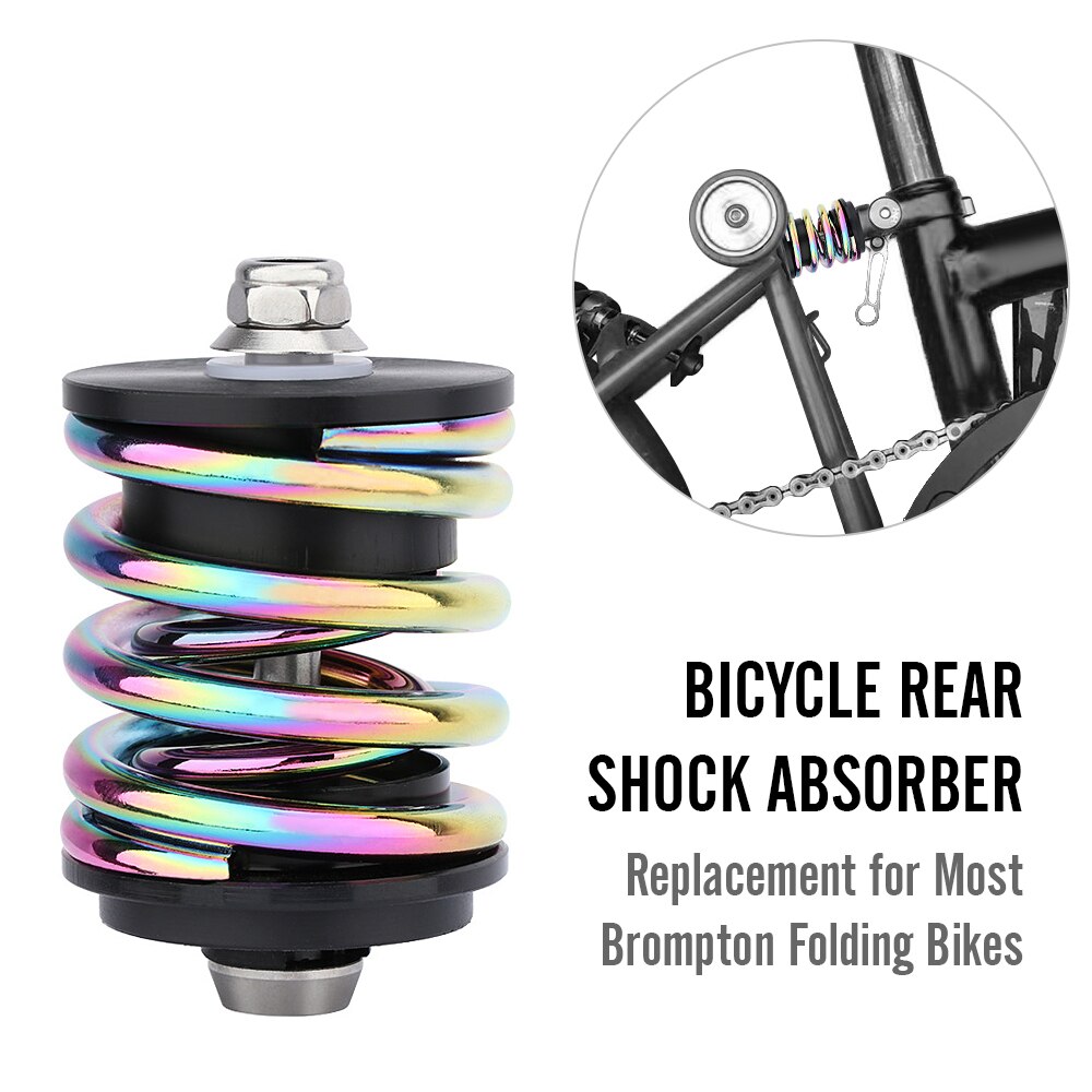 Bicycle Rear Shock Absorber Spring Suspension Replacement for Most Brompto n Folding Bikes