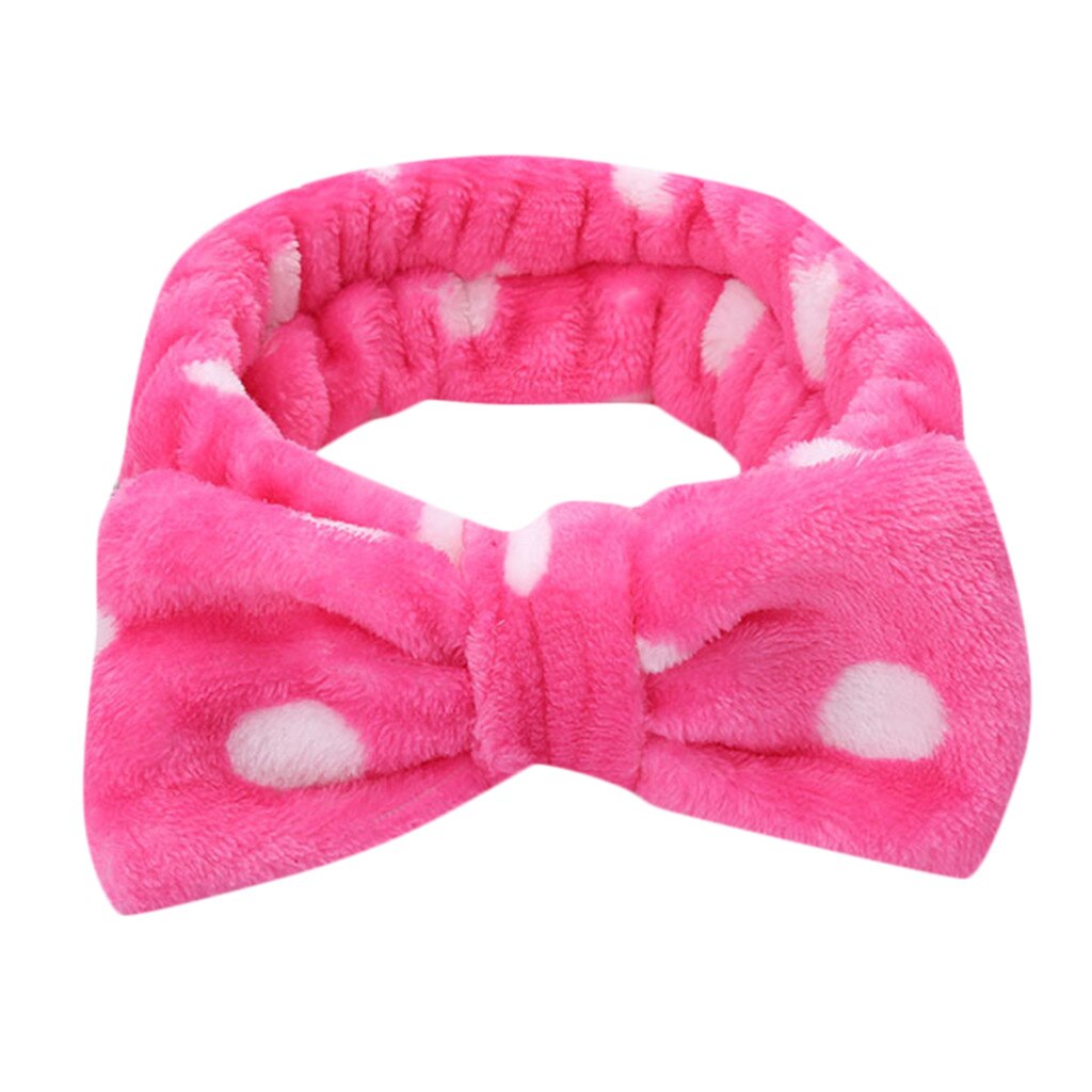 Bandeau élastique avec nœud papillon pour femmes, accessoires pour cheveux, maquillage, mignon, torsadé: L