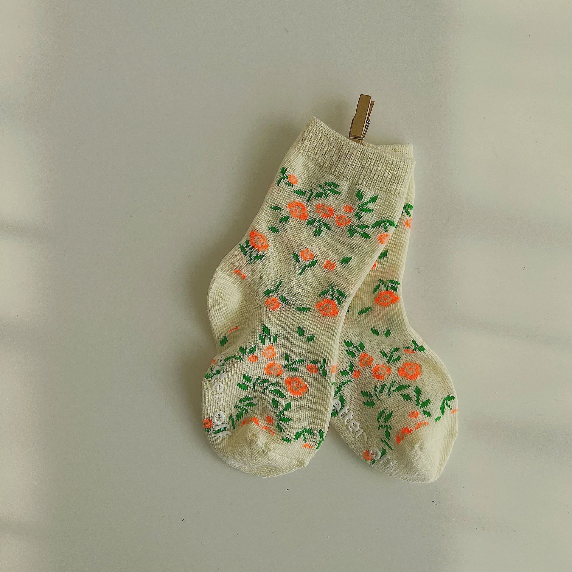 Deer jonmi 2022 Spring Baby Girls calzini in cotone carino stile coreano costine floreali bambini calzini traspiranti lavorati a maglia 4 paia/set