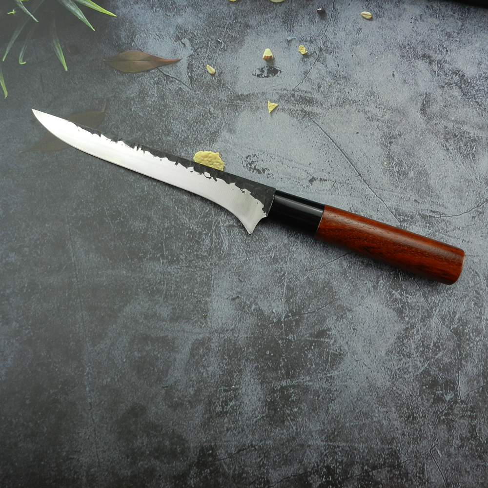 RZD 6 INCH Boning Filleting Knife Stainless Steel Slicing Meat Fish Wood Handle Japanese Style Box Cooking Accessory