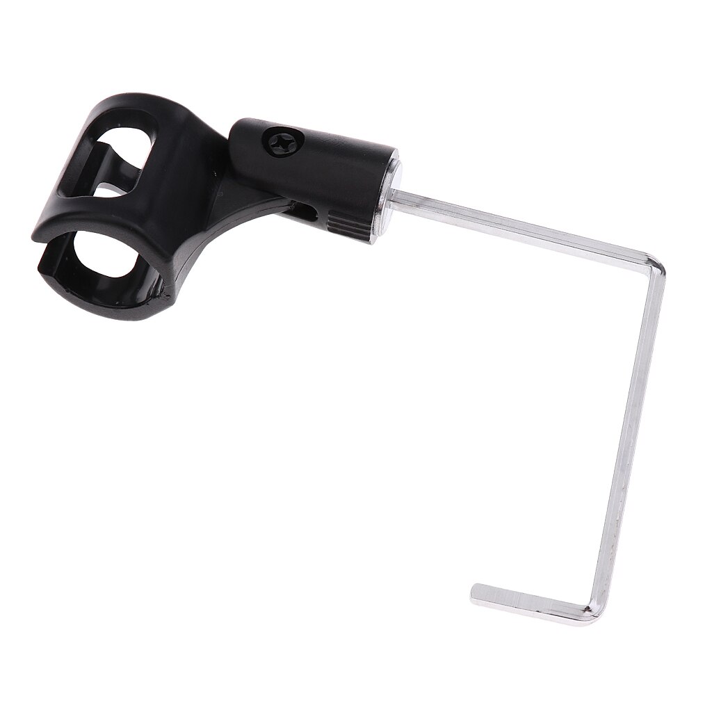 4 x 4mm tooyful duurzame ijzeren saxofoon microfoon clip houder standaard saxofoon podium alt/tenorsaxofoon vervangende accessoire zwart