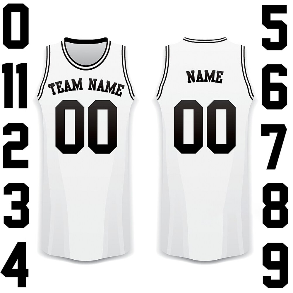 22 szt. Cyfrowe naszywki na ubrania naprasowanki na naklejki łatka DIY numer telefonu czarny biały aplikacja ubrania