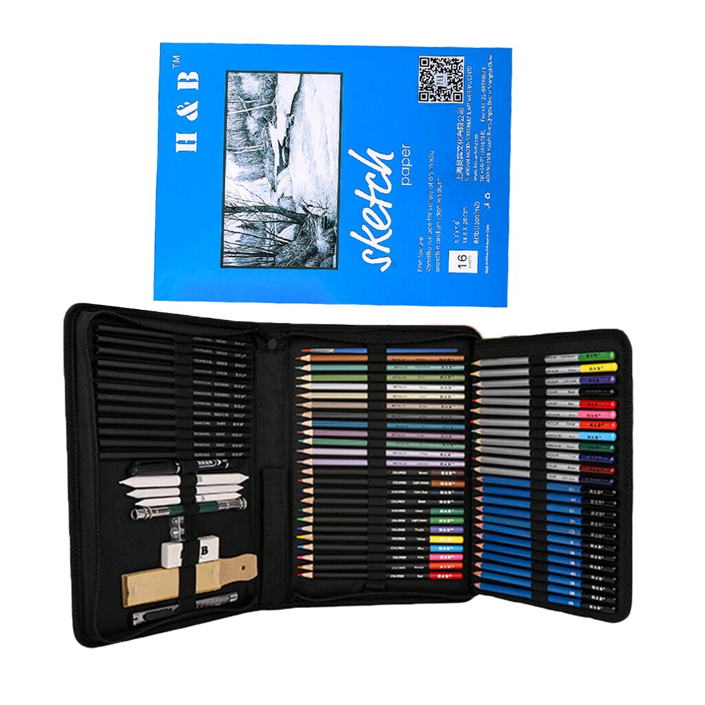 71x Artist Kids Colored Pencils For Drawing Sketching Shading Draw Tones Shades