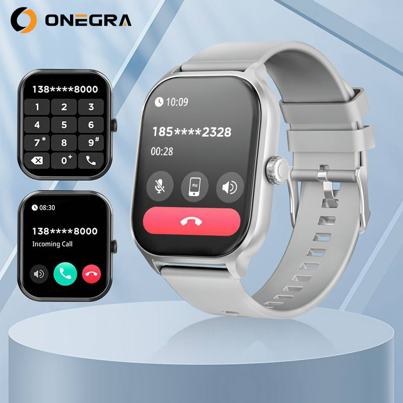 Smart Watch para homens e mulheres, mostrador personalizado, relógios de aço, rastreador de fitness esportivo, frequência cardíaca, smartwatch para Android e iOS, novo: Verde