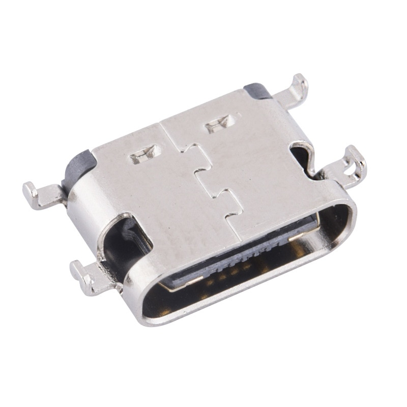 Prise JACK Micro USB 1.6 Type C 16 broches SMD, 3.1mm, connecteur femelle à 90 degrés pour téléphone portable, prise de charge, 10 pièces/lot