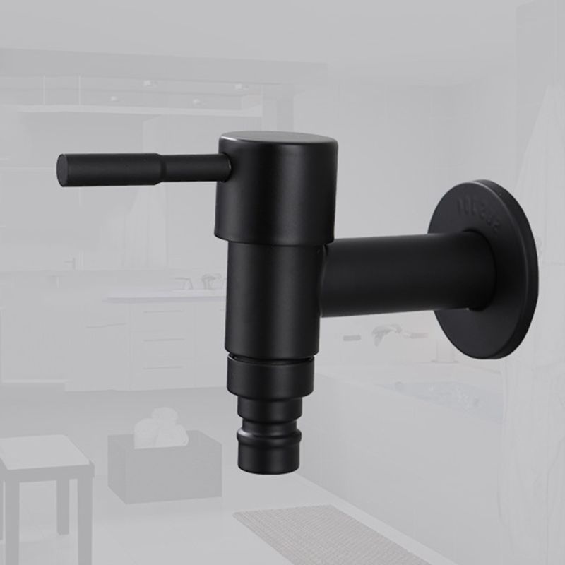 Rvs Kraan Black Wall Mounted Wasmachine Kraan Bad Wc Mop Zwembad Water Kranen Voor Outdoor Tuin Badkamer