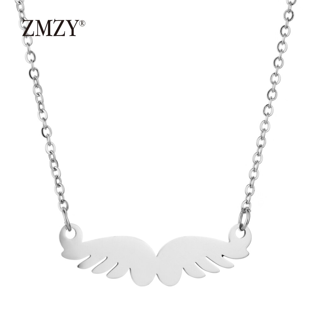 ZMZY złoto srebro kolor 316L ze stali nierdzewnej stalowy wisiorek naszyjnik kobiety biżuteria Boho łańcuch Colar Choker naszyjniki moda artystyczna: KD037