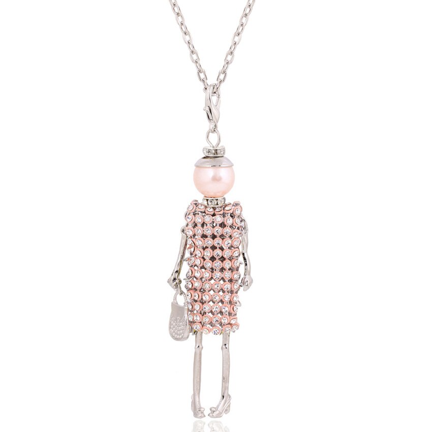 Verklaring Ketting Hanger Leuke Sieraden Lady Lange Ketting Vrouwen Bloem Charms Hanger Bohemian Maxi Accessoire