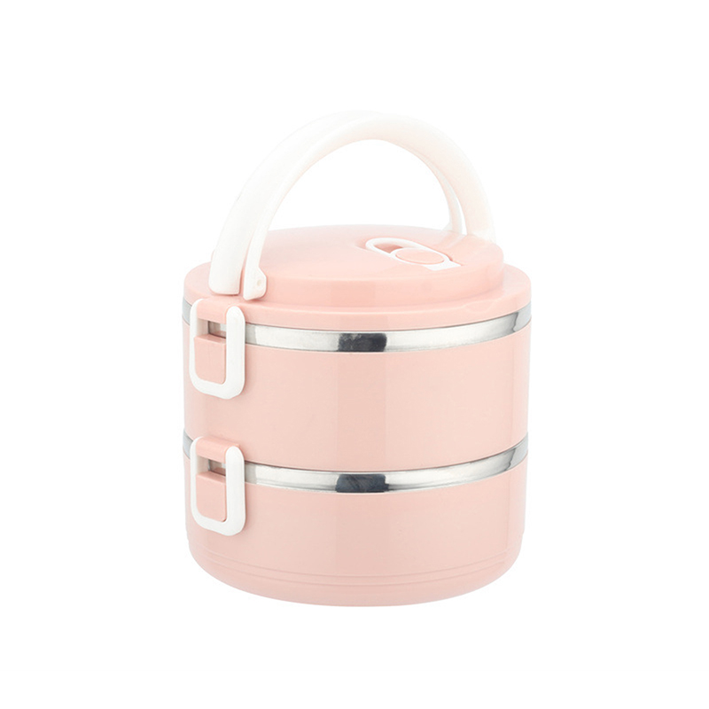 1-4 Layer Food Storage Containers Bento Lunch Box With Handle Insulated Food Container For Work School Camping Box: WHITE