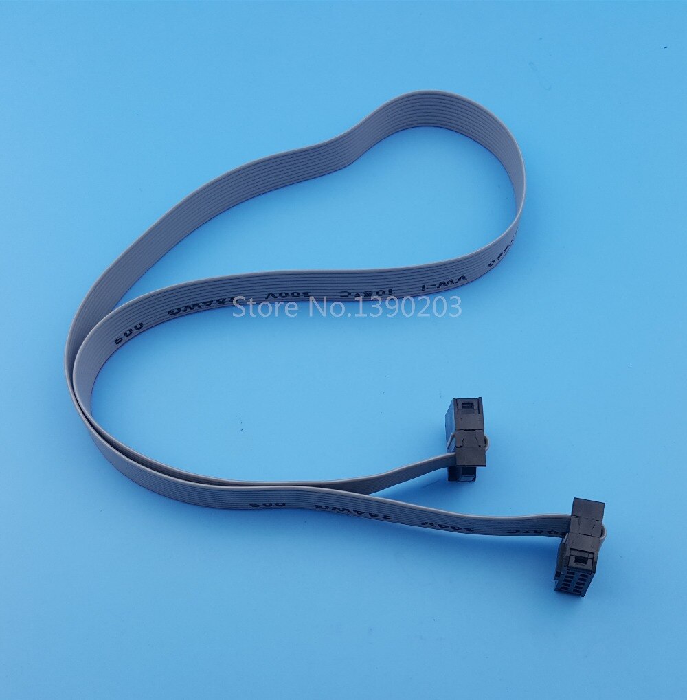 10Pcs 50cm 2x5 10Pin IDC Flat Ribbon DATA Cable 2.54mm Pitch AVR ISP JTAG Wire