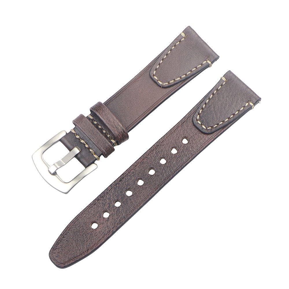 Handgemaakte Vintage Lederen Horlogeband 18mm 20mm 22mm Quick Release Volnerf Horlogeband voor Mannen Vrouwen Polsband Accessoires