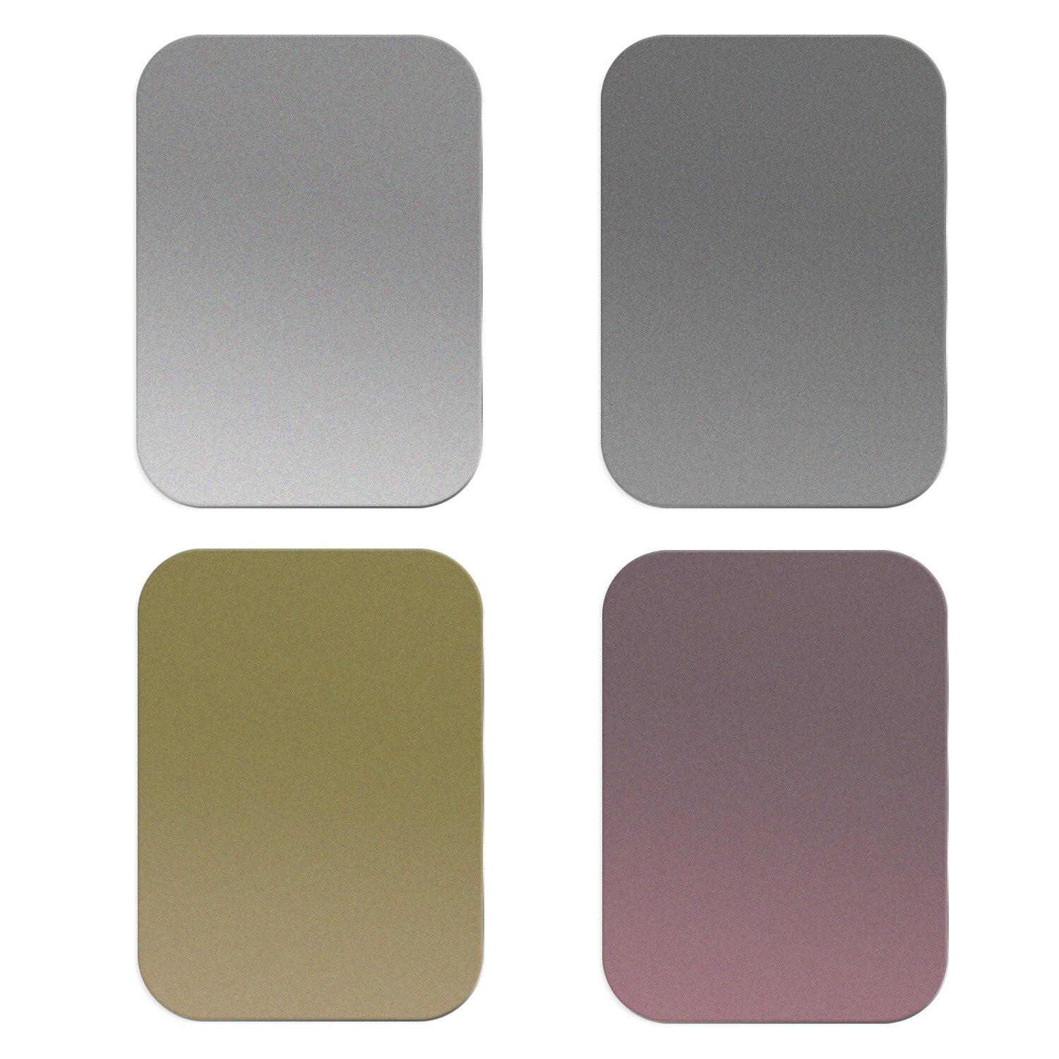 1Pc 0.3Mm Ultra-Dunne Sticker Metalen Plaat Voor Magnetische Telefoon Houder Dubbele Kleefband Ijzeren Plaat voor Magneet Beugel: 1pc square random