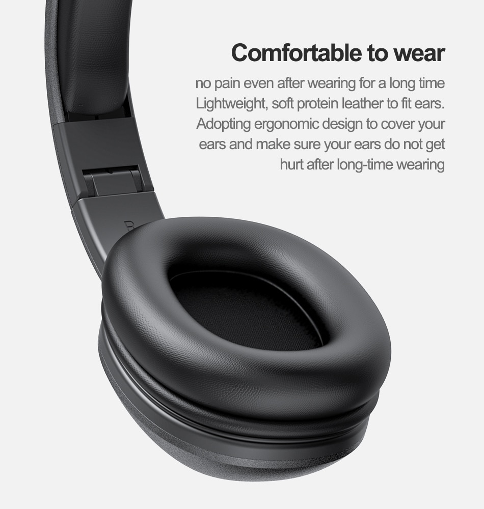 Mixcder HD901-auriculares, inalámbricos por Bluetooth V5.0, auriculares con soporte para tarjeta TF y micrófono para PC, MP3 y teléfono móvil