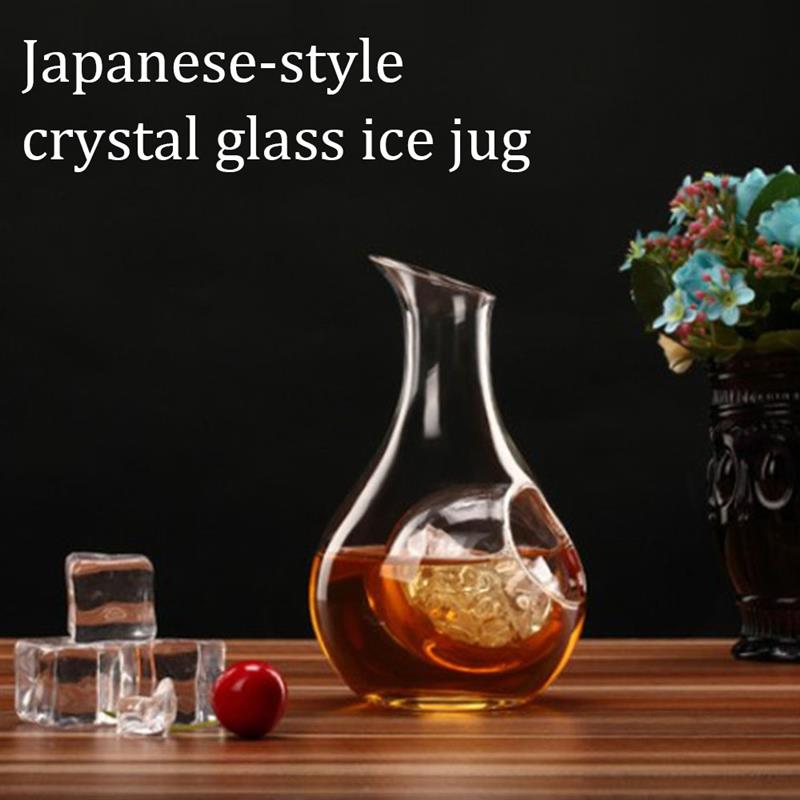 Japanese Cold Sake Glass Decanter Bottle 300ml/385ml Glass Sake Wine Bottle Clear Liquor Glass for Birthday Housewarming
