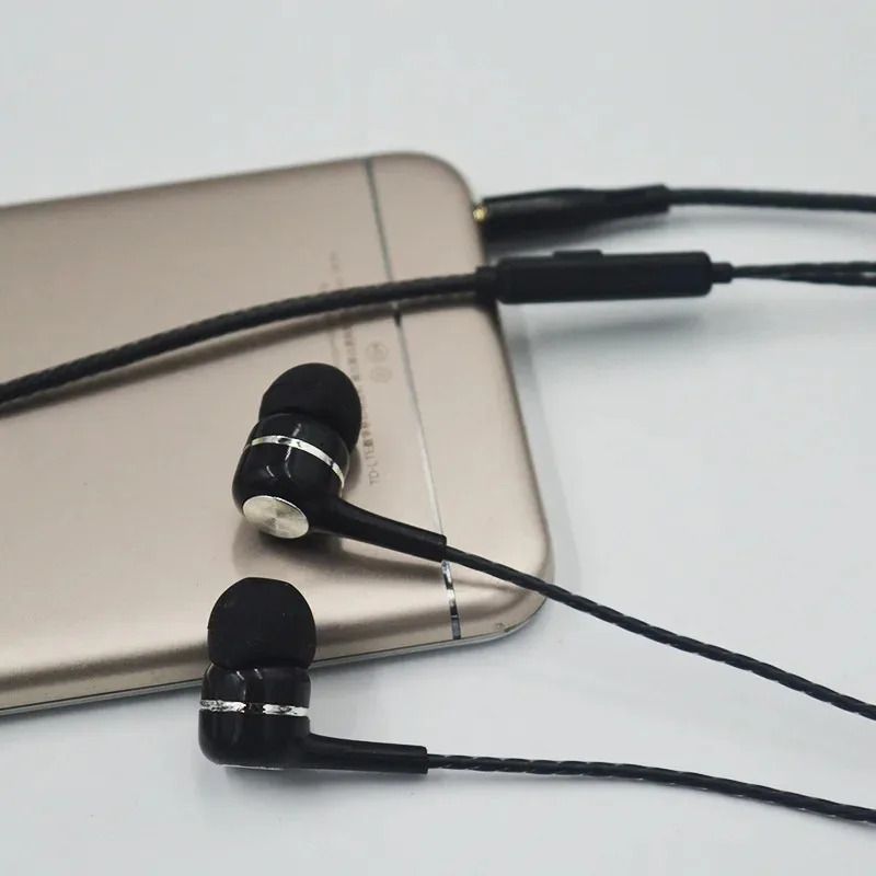 1/2/3/4 Stück Universal 3,5 mm kabelgebundene Kopfhörer Sport-Ohrhörer mit Bass-Telefon-Kopfhörer Stereo-Headset mit Mikrofon-Lautstärkeregler