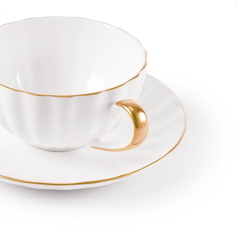 Coffee Cups and Saucers Set Afternoon Flower Tea Cups and Mugs Minimalism Teacup and Tray Household Office Porcelain Drinkware