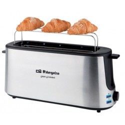 Tostador 2 Reb. 1000W Inox Gran Gourmet To-6020 Orbegozo