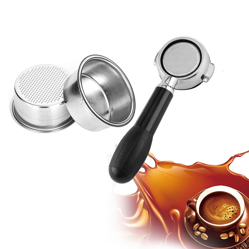 Kaffefilterkurv Rustfritt Stål 51mm Dobbelt - til Breville, Delonghi, Krups