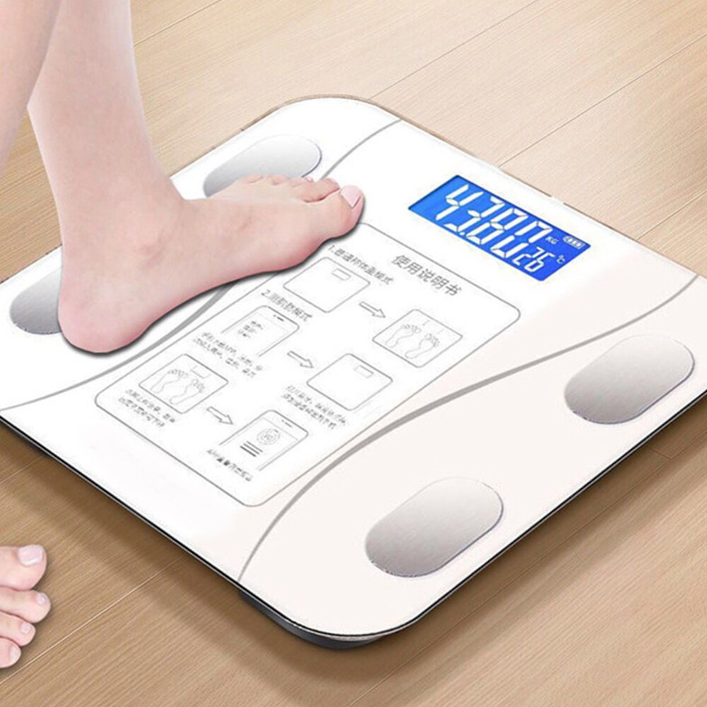 Bathroom Scale Bluetooth Digital Weighing Body Composition Analyzer LED Display Smart Wireless Electronic Body Scales
