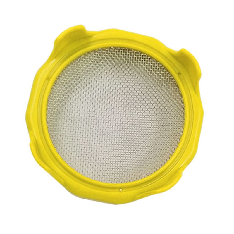 Plastic Sprouting Lid Stainless Steel Screen for Wide Mouth Mason Sprout Jars T8WB: Yellow
