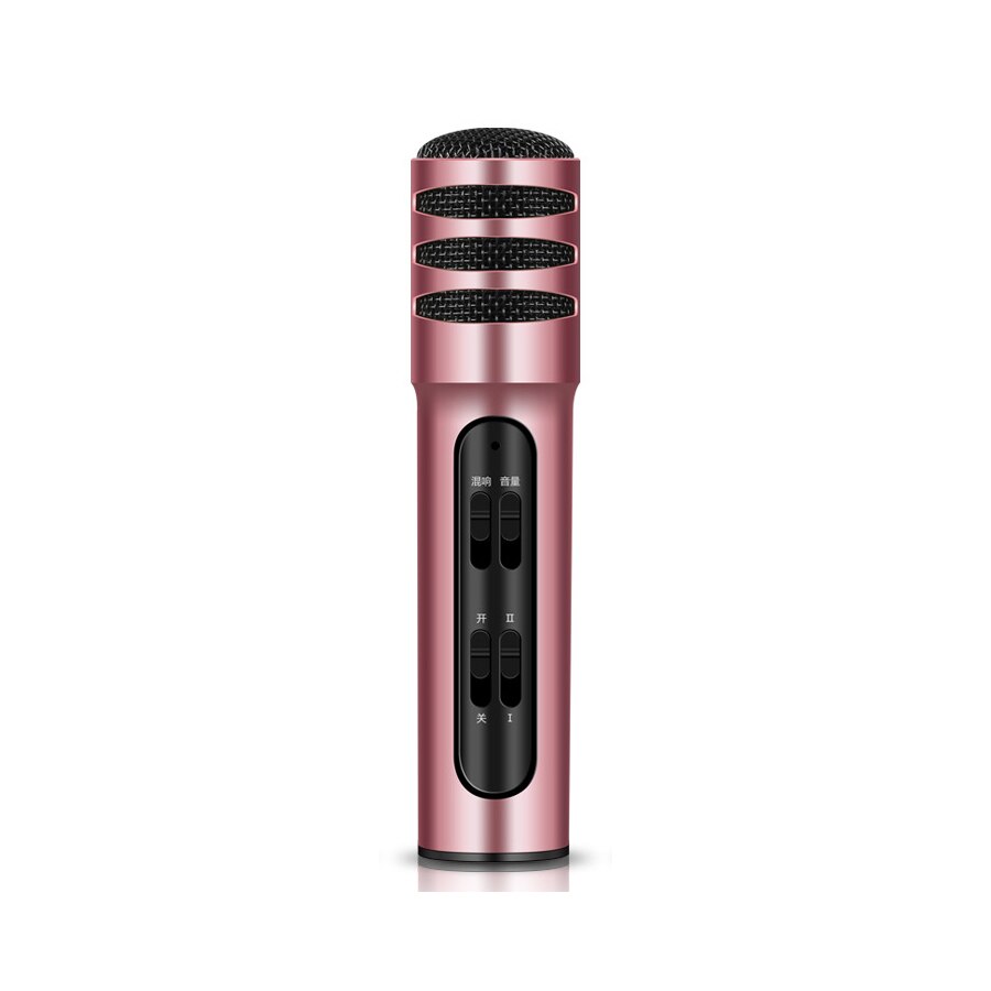MAMEN Phone Microphone Condenser Microphone Karaoke Mic for Live Singing Recording Cardioid Pickup Microfone: Pink
