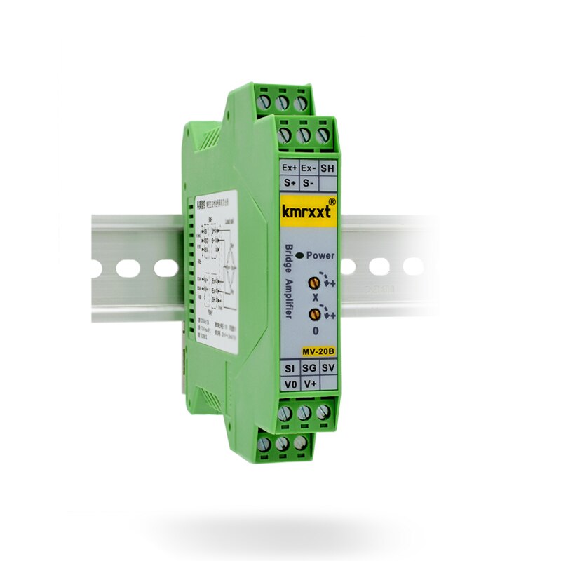 Transductor de pesaje de precisión, puente de tensión de fuerza-presión, amplificador de señal milivolt mV, 0-20Ma, 0-10V