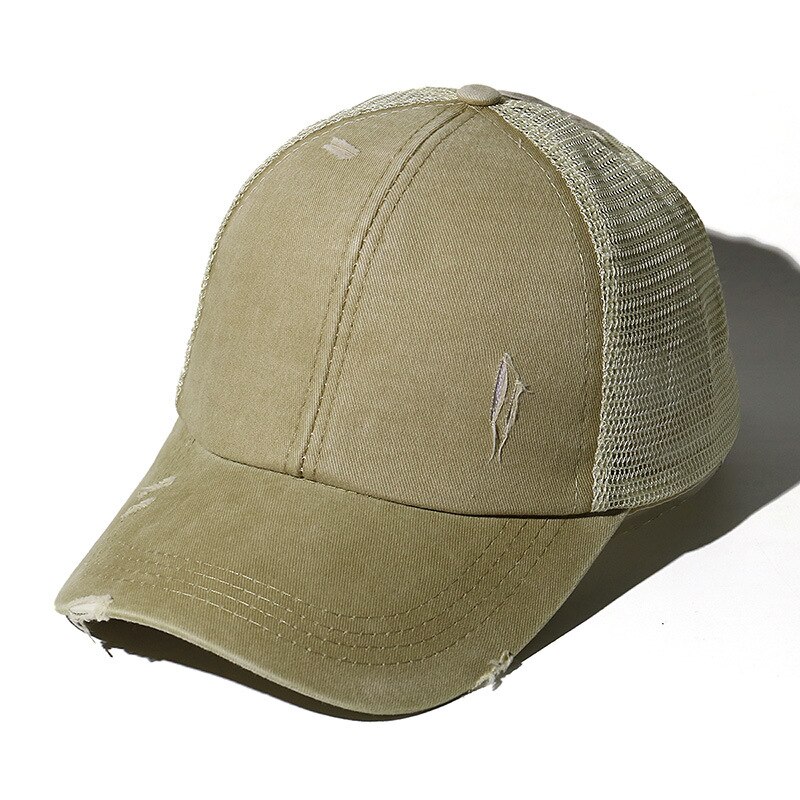 Cola de Caballo gorras de béisbol de verano de las mujeres de al aire libre de protector solar gorras Snapback de Camo para Mujer Deporte de alta elasticidad: D