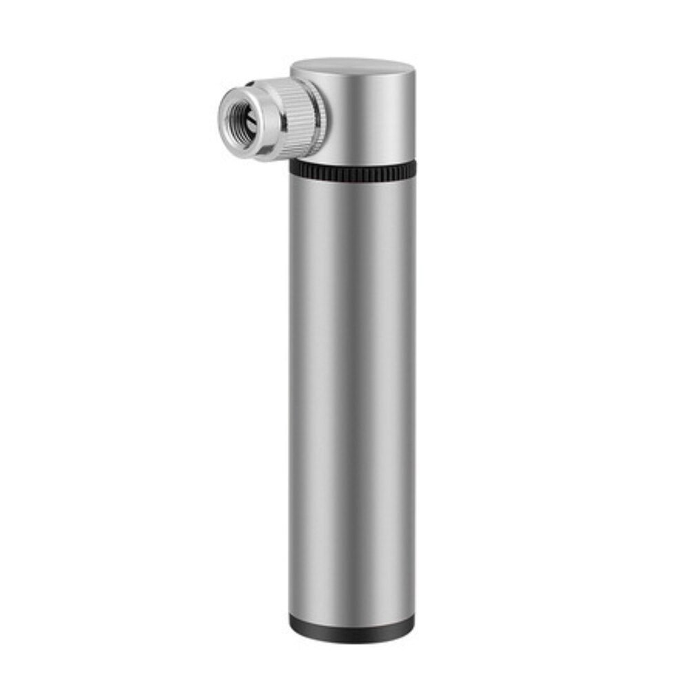 Portable Hand Bicycle Pump 120psi High Pressure Pump Aluminum Alloy MTB Mountain Bike Tire Valve Inflator Bicycle Accessories: Silver