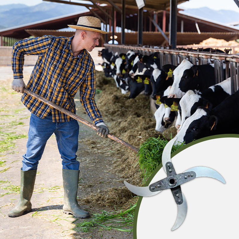 Cuchillas de cuchillo para trituradora de césped para agricultura doméstica, cuchillas de corte de paja con agujero interior de 12mm de diámetro, accesorios de herramientas eléctricas, 1 Uds.