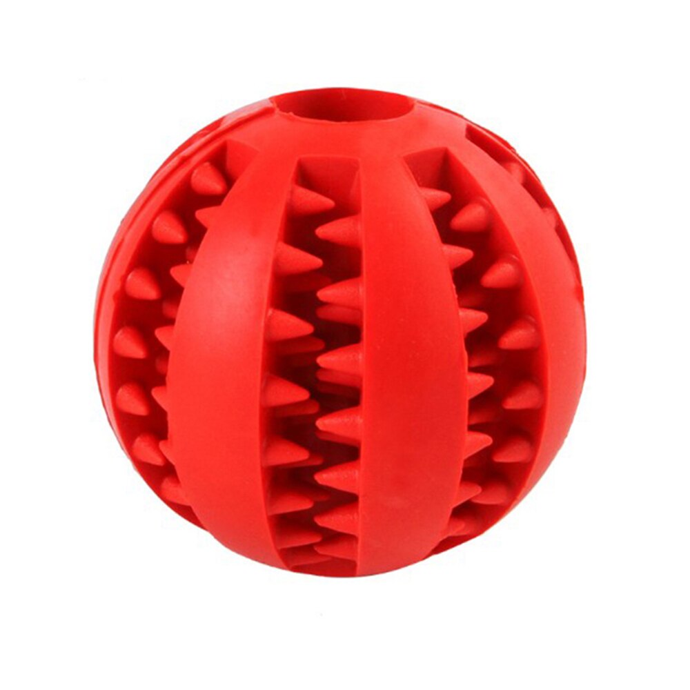 Soft Pet Dog Cat Toys Interactive Elasticity Ball Chew Toy Puppy Tooth Clean Ball Of Food Extra-tough Rubber Ball Feeder