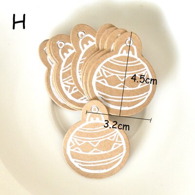 25 pièces Multi Style Kraft papier étiquettes bricolage artisanat à la main bouteille carte étiquette volante avec des étiquettes de corde emballage fournitures: H