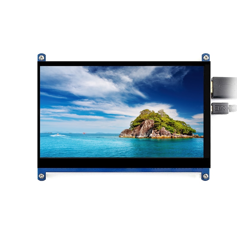 7 Inch Touch Screen 1024x600 Resolution LCD Display HDMI TFT Monitors Compatible for Raspberry Pi UND