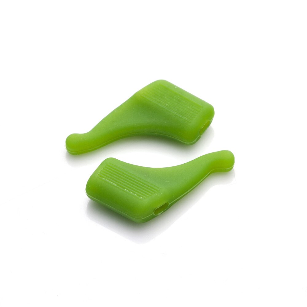 Crochet d'oreille antidérapant pour lunettes, 50 paires, accessoires de lunettes, poignée universelle en Silicone, support de pointe de tempe: green-50pairs