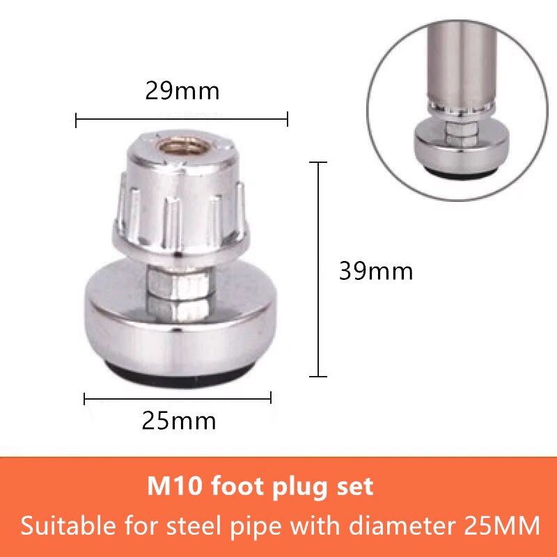 Aluminiumslegering til 25mm rørforbindelser i rustfrit stål faste dele landing udluftningsstativ rørfittings stang rundt rør: 1