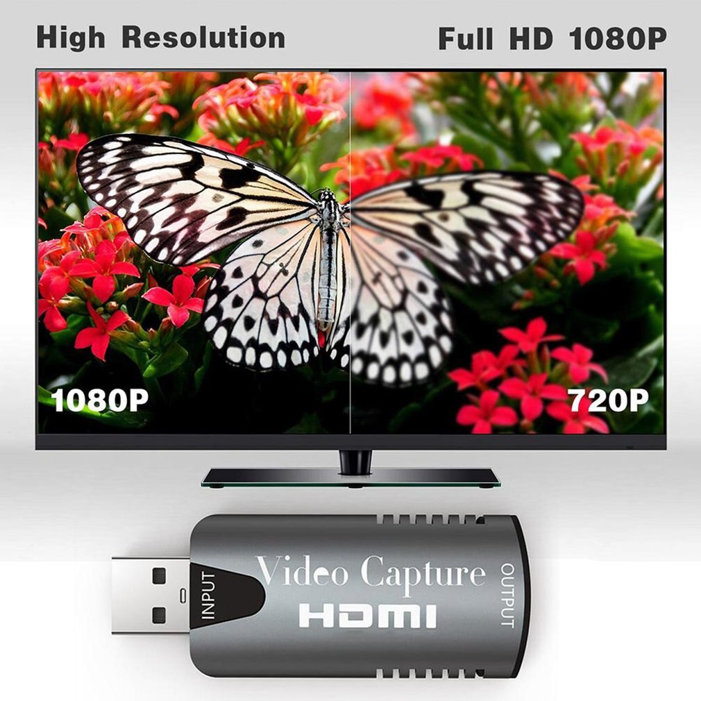 Tarjeta de captura de vídeo HDMI a USB 2,0, grabadora HD de 1080P, versión de enfriamiento de retransmisión en vivo, Plug and Play