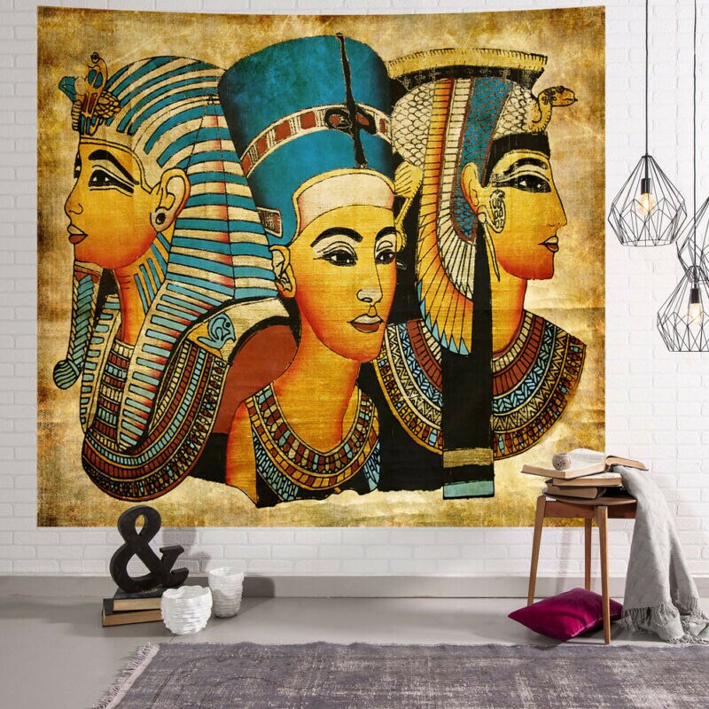 Ancient Egyptian Egypt Tapestry Wall Hanging Home Dorm Decor Bedspread Throw Art