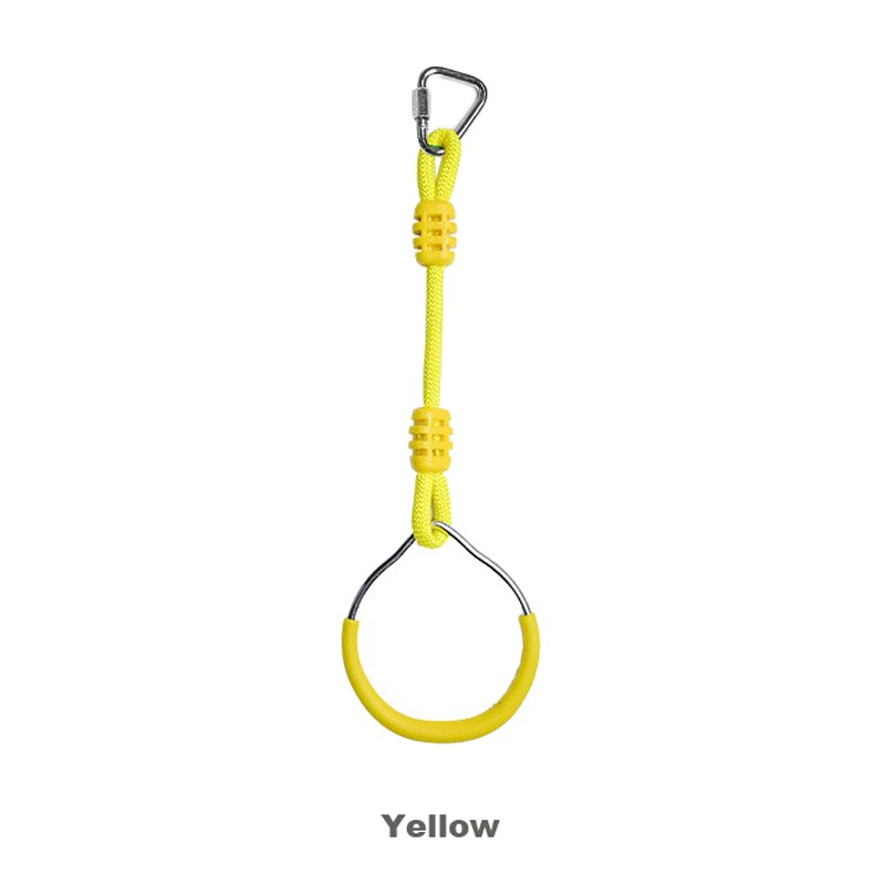 Children&#39;s Swing Flat Belt Suspension Loop Outdoor Hand Climbing Sports Rope Obstacle Walking Flat Belt Balance Training: Yellow