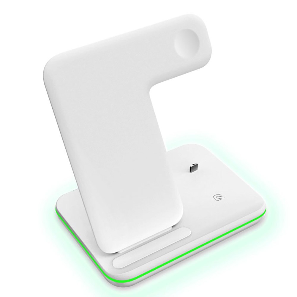 15W 3 in 1 Drahtlose Ladegerät Stehen für iPhone 13 12 11 XS XR X 8 Schnelle Ladung Dock Bahnhof Für Apfel Uhr 7 6 5 4 3 Airpods Profi: weiß