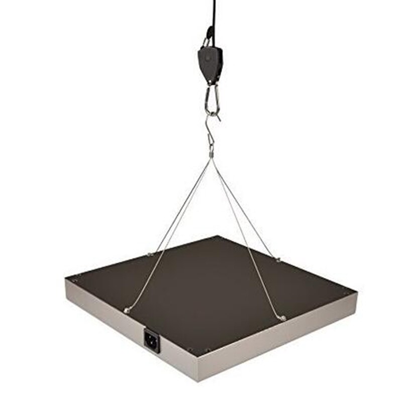 BEYLSION Heavy Duty Adjustable Rope Grow Light Ratchet Rope Grow Light Lamp Glass Temperature and Humidity Monitor for Grow Tent